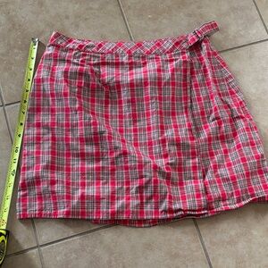 Vintage Gap Plaid Red Skirt